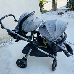 Evenflo Pivot Xpand Travel System with LiteMax Infant Car Seat