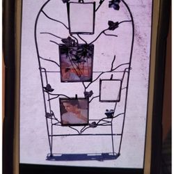 Wrought Iron Photo Display Easel 14”W X35” H Wedding Birthday Conference Funeral