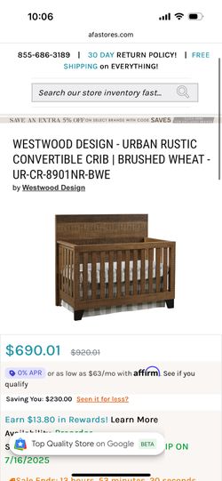 Baby Crib Convertible