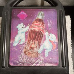 Coke Coca-Cola Soda Pop 1996 "Always Cool" plastic vintage lunch box No Thermos 