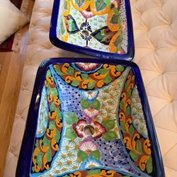 Hand painted Mexican sink