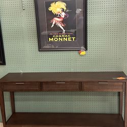 Console Table - East Bluff Console Table With Woven Drawer Detail 