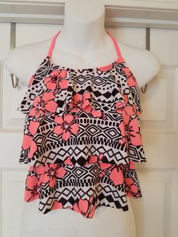 Justice Girls Swimming Top Size 8