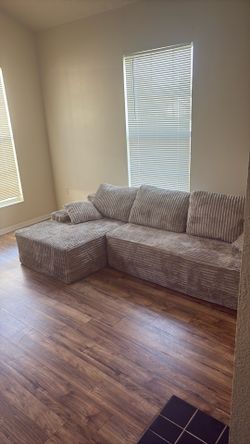 Corduroy Sectional like new!
