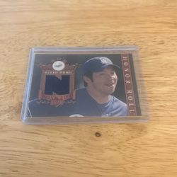 Hideo Nomo Honor roll (Game Used Patch!!)