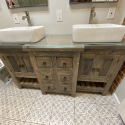 Reclaimed Complete 60” Bathroom Vanity 