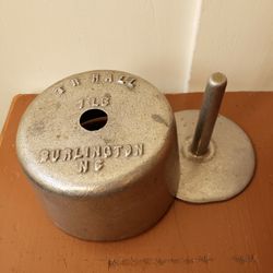 Cast Aluminum Circular Plunger Butter Mold