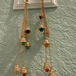 EFFY Key Chain  With Hanging Bell Charms