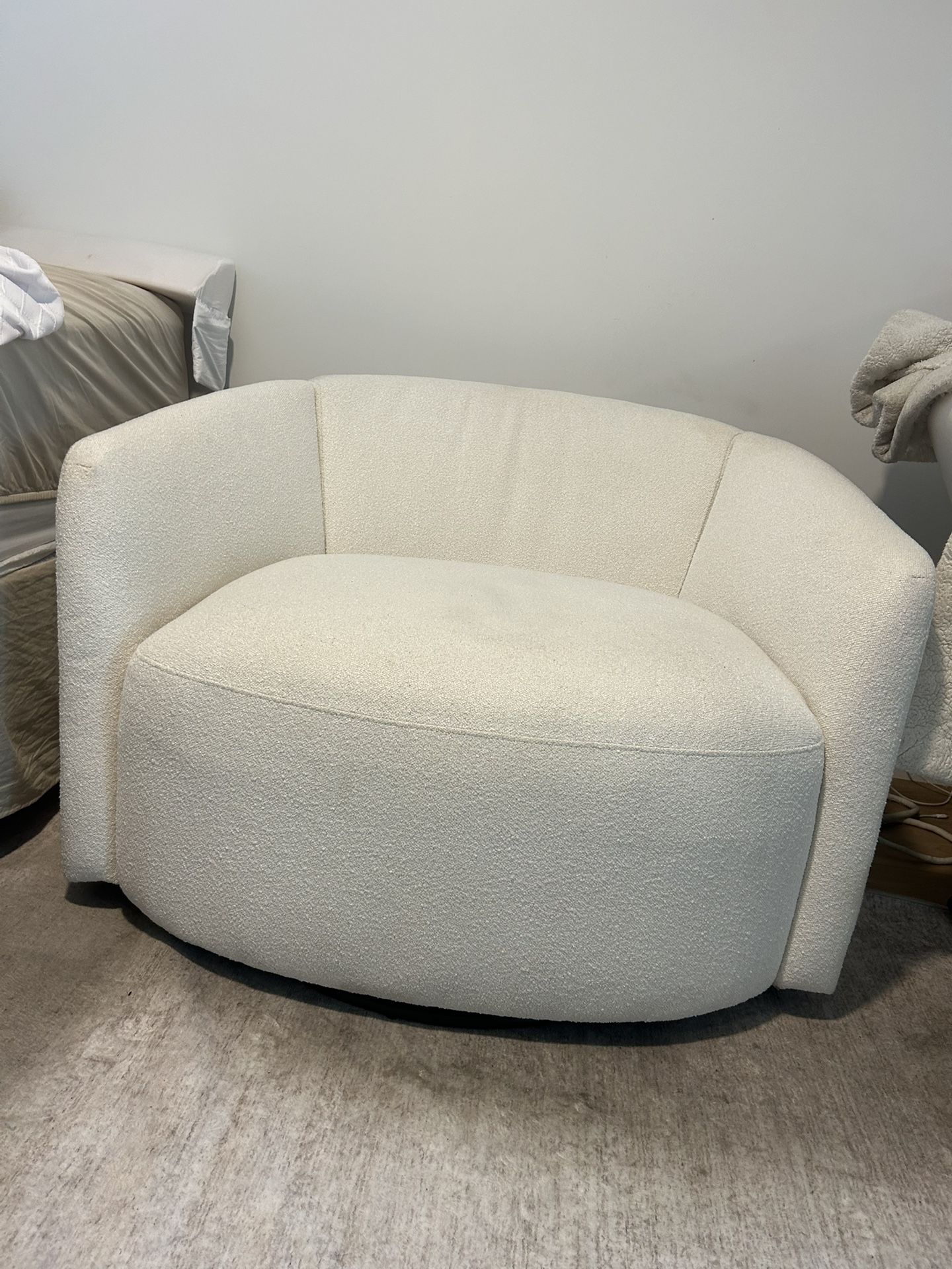 Oversized White Chair