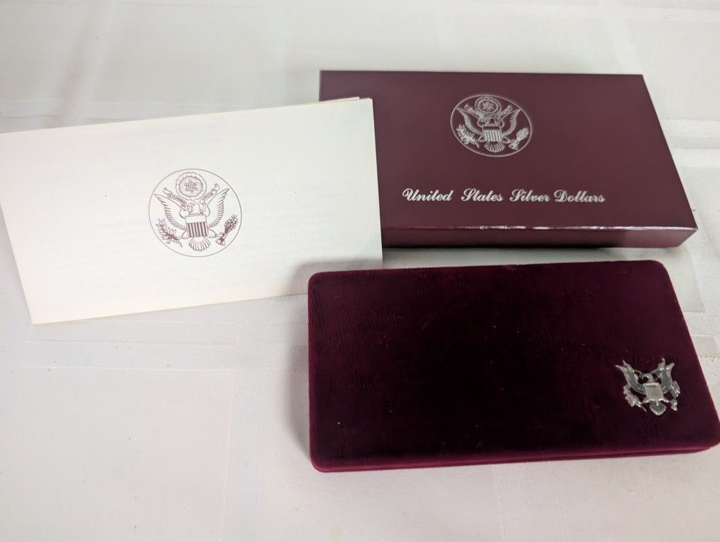 United States 1983 and 1984 Los Angeles Olympic Silver Proof Dollar Set