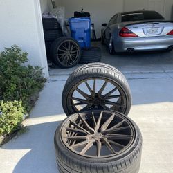 Vossen HF 4T 22 Inch Staggered Wheels 