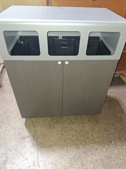3 Station Trash Can