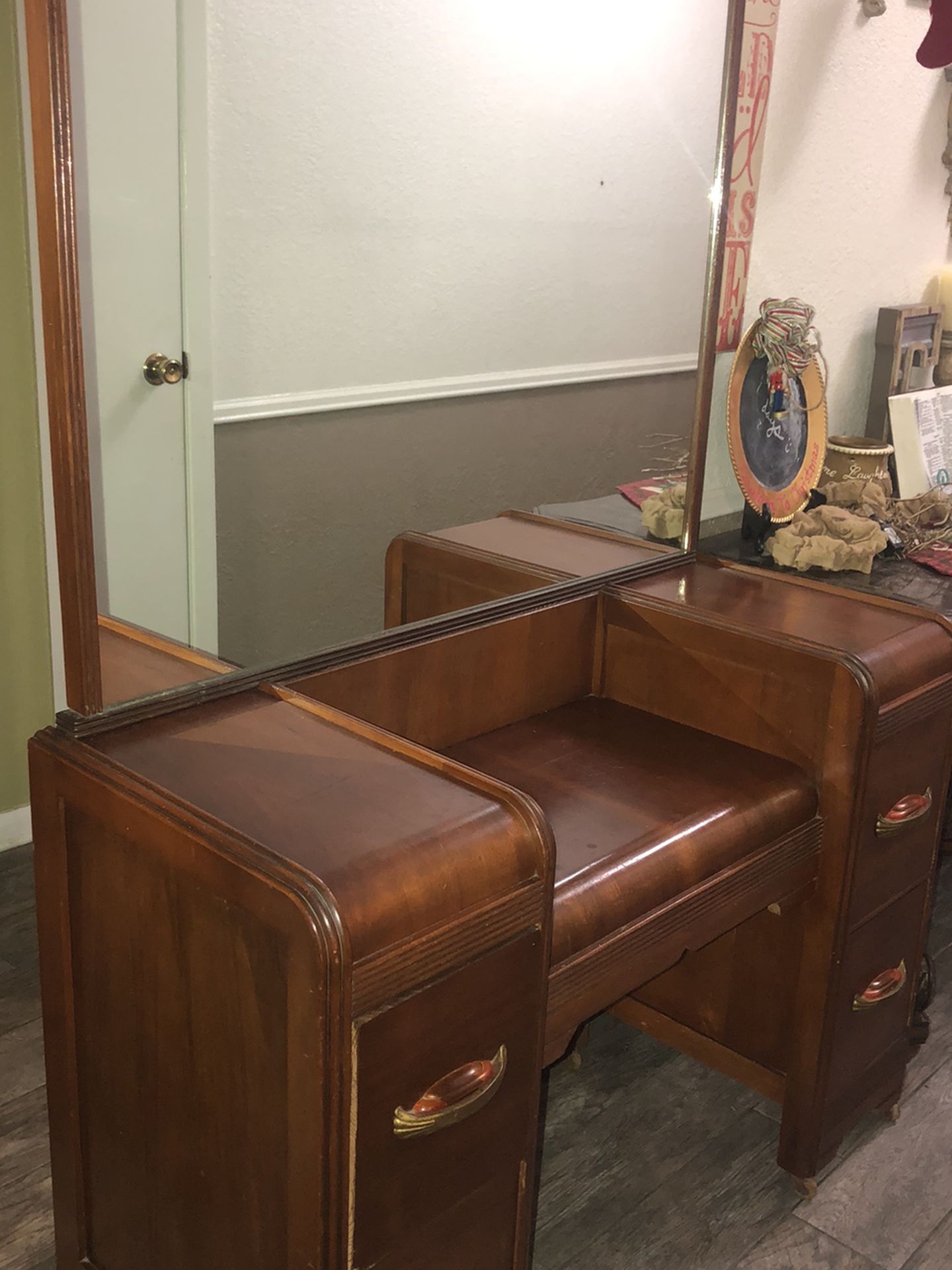 1940’s Dresser With Large mirror