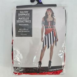 Sultry Shipmate Halloween Gasparilla Costume Sexy Pirate Dress Size XL (14-16)