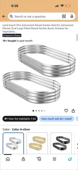 Land Guard Galvanized Raised Garden Bed Kit 2-Pack
