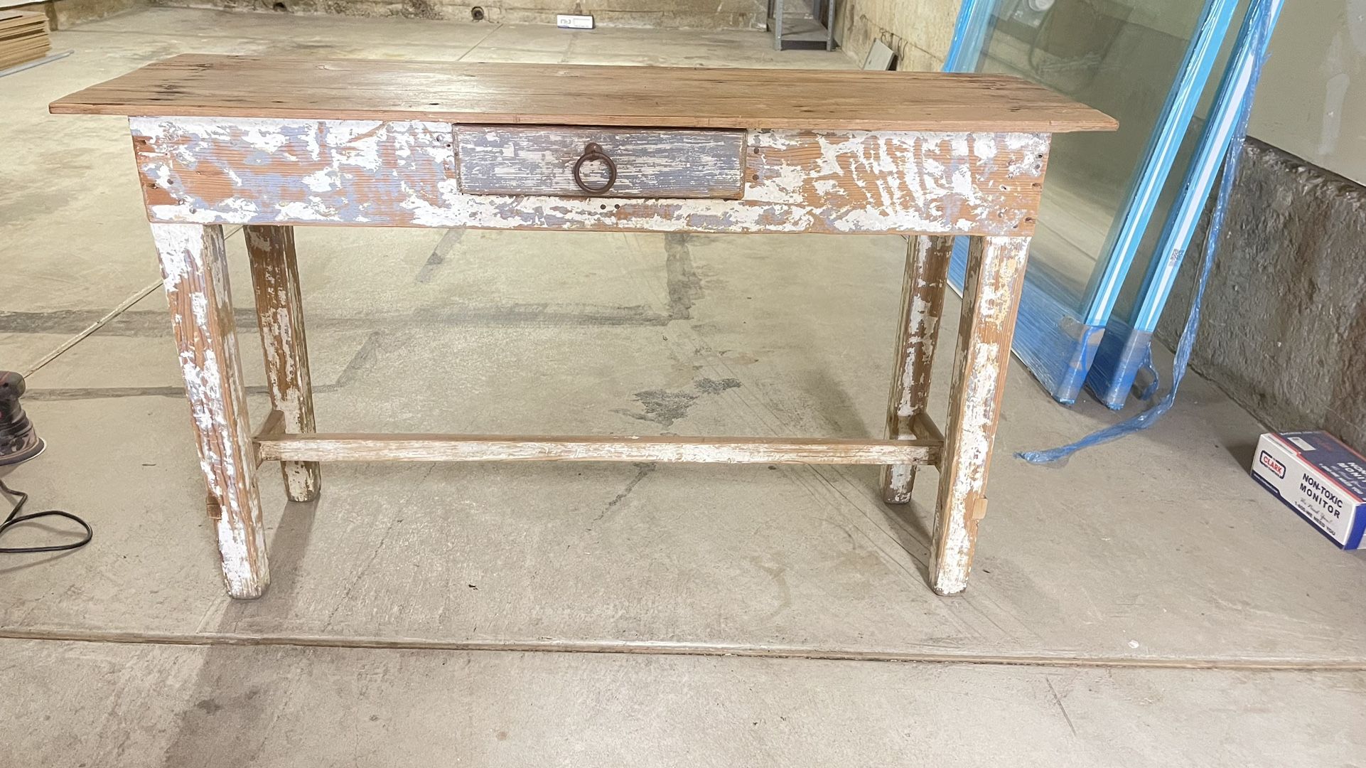 Rustic Vintage Console Table 