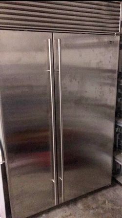 Sub Zero Stainless Steel Side-by-Side Refrigerator