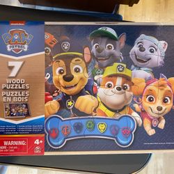 Kids Paw Patrol 7 Puzzles 