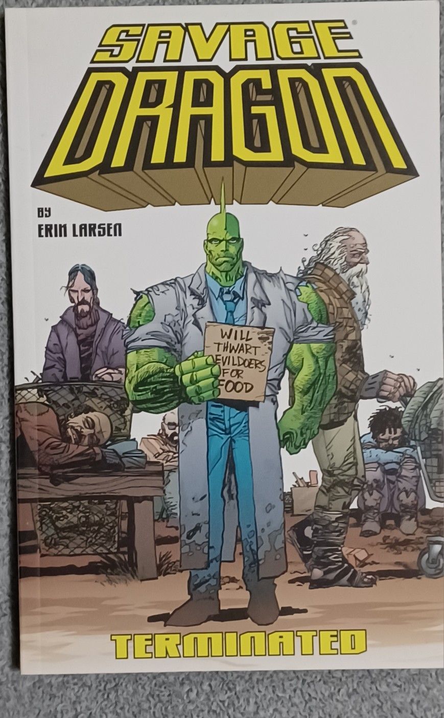 Savage Dragon Comic Book Paperback Terminated Super Hero Image Comics