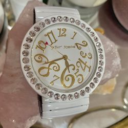 Betsey Johnson Rhinestone Watch