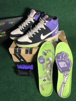 Nike sb dunk high Send help 2 *SOLD*