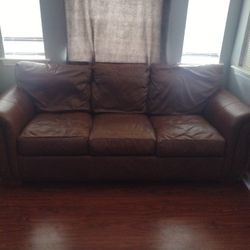 Leather Couch and Loveseat 