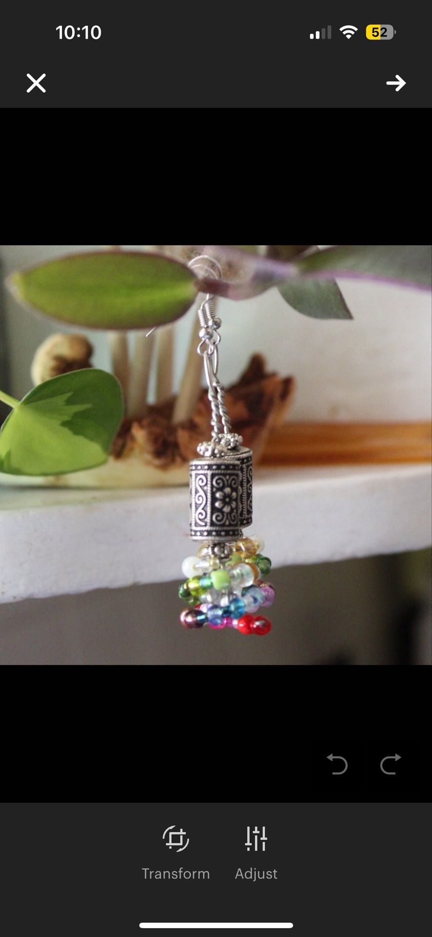 Handmade Rainbow Dangle Earrings
