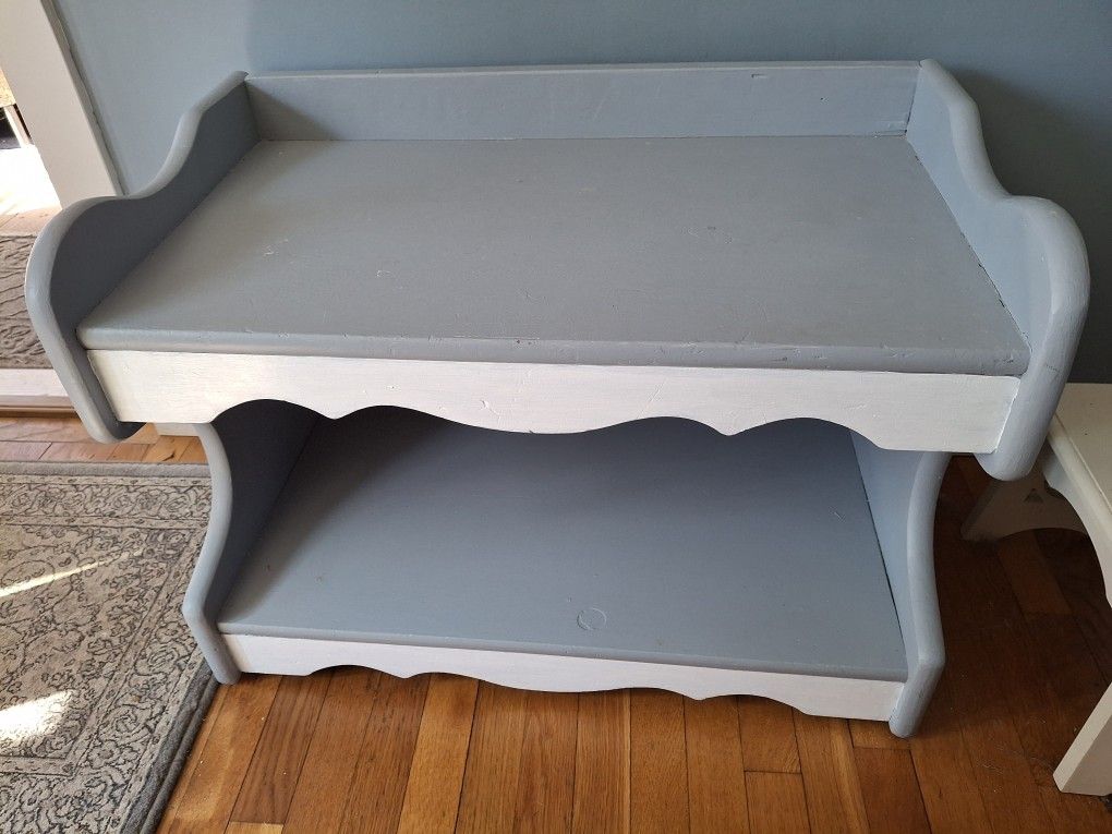Painted Rolling Bench