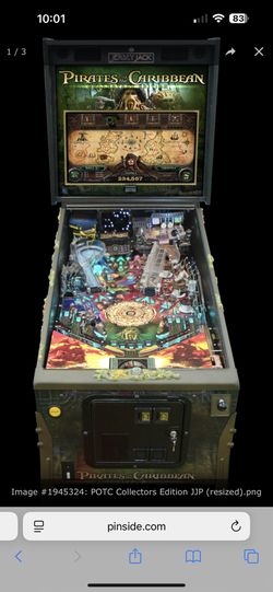 Pirates of the Caribbean Collectors Edition pinball machine by Jersey Jack