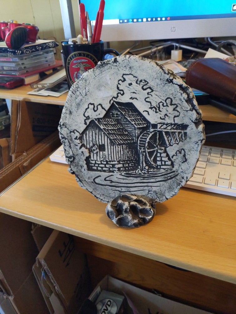 Clay Inside Decoration. Wall Or Stand