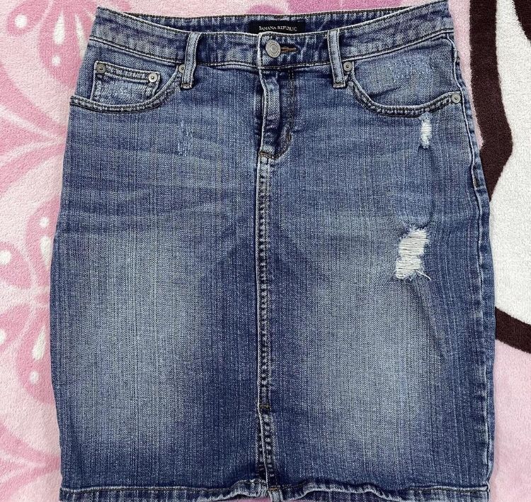 Banana Republic Blue Denim Skirt