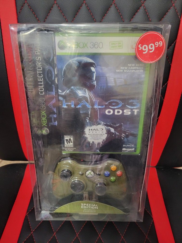 Halo 3 ODST Collector's Pack Xbox 360 Wireless Controller New & Sealed