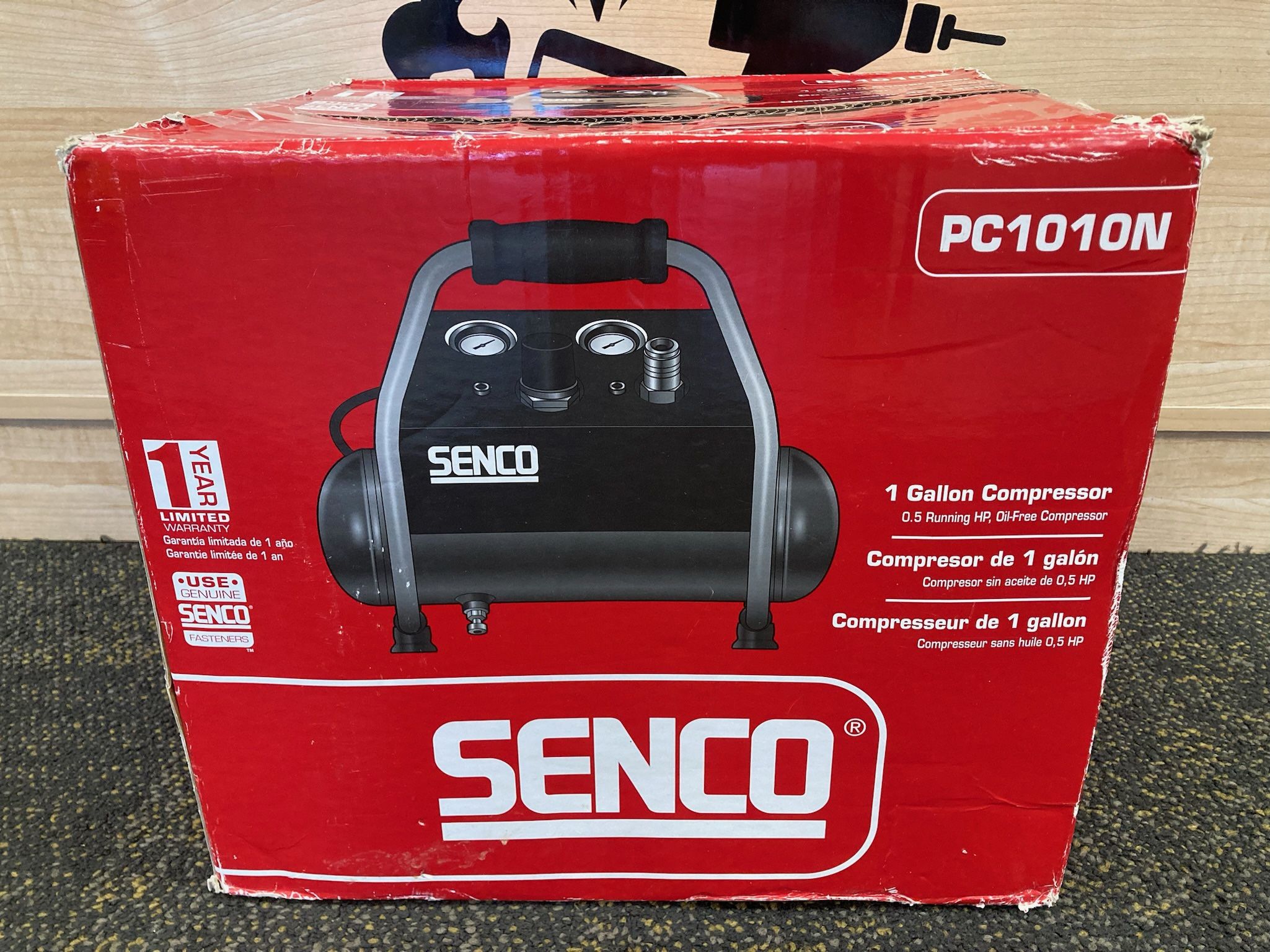 Senco PC1010N 1 Gal. 1/2 HP Portable Pancake Electric Air Compressor