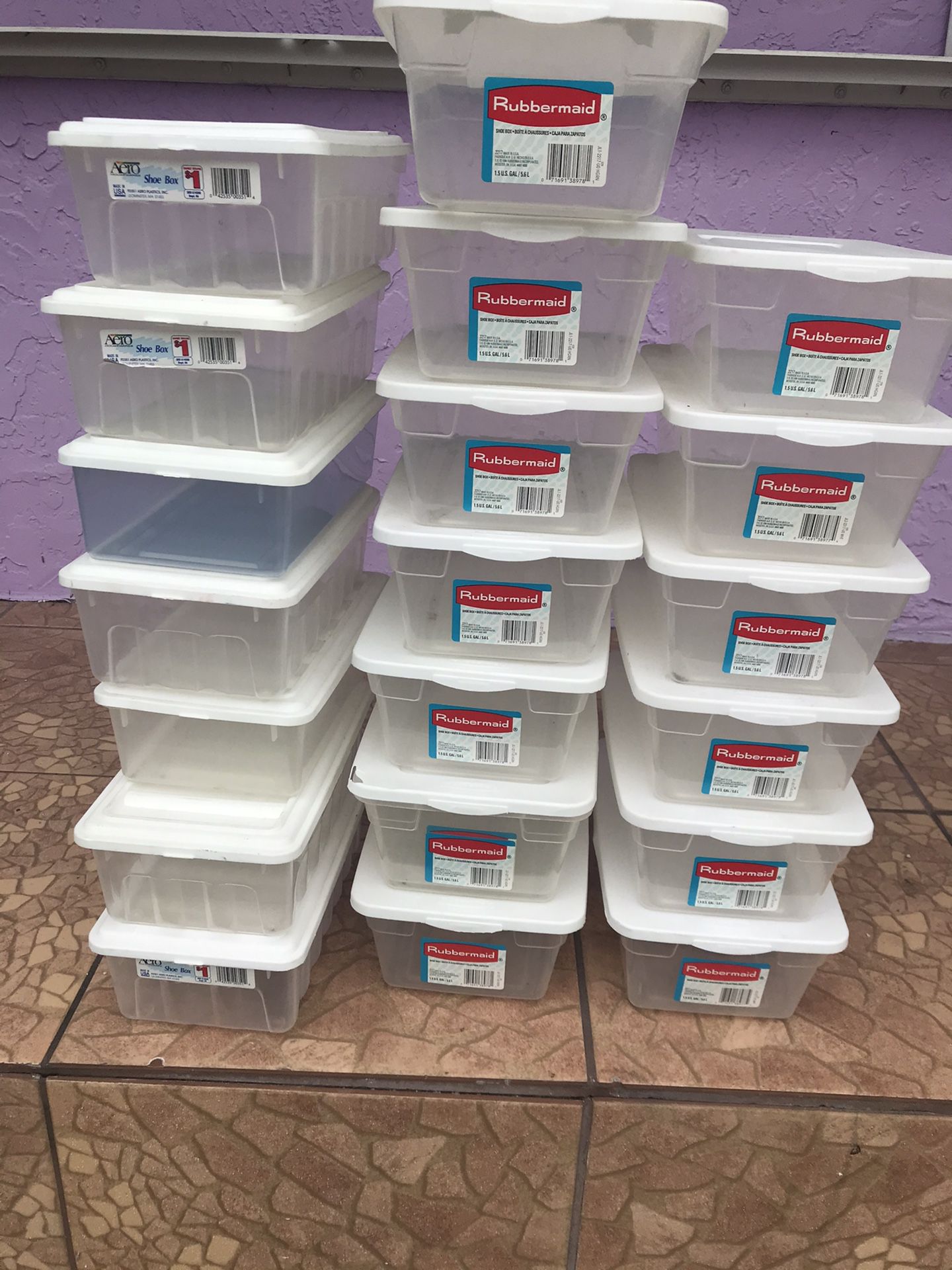 20 small storage containers
