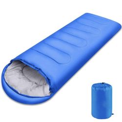 Open box Flavorland Sleeping Bag, Lightweight 3 Season Weather Sleep Bags for Kids Adults Girls Women, Microfiber Filled 5-20 Degree for Backpacking/H