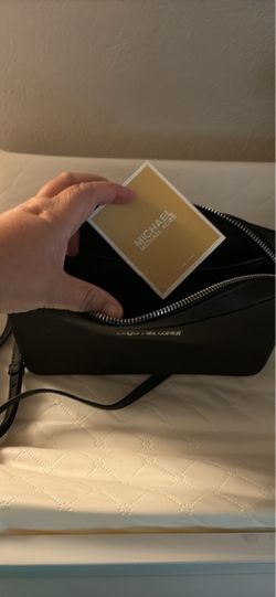 Michael Kors Black Leather Crossbody Bag