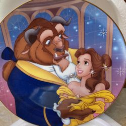 Collectible “ A Moment To Treasure “ Beauty And The Beast Disney Plate