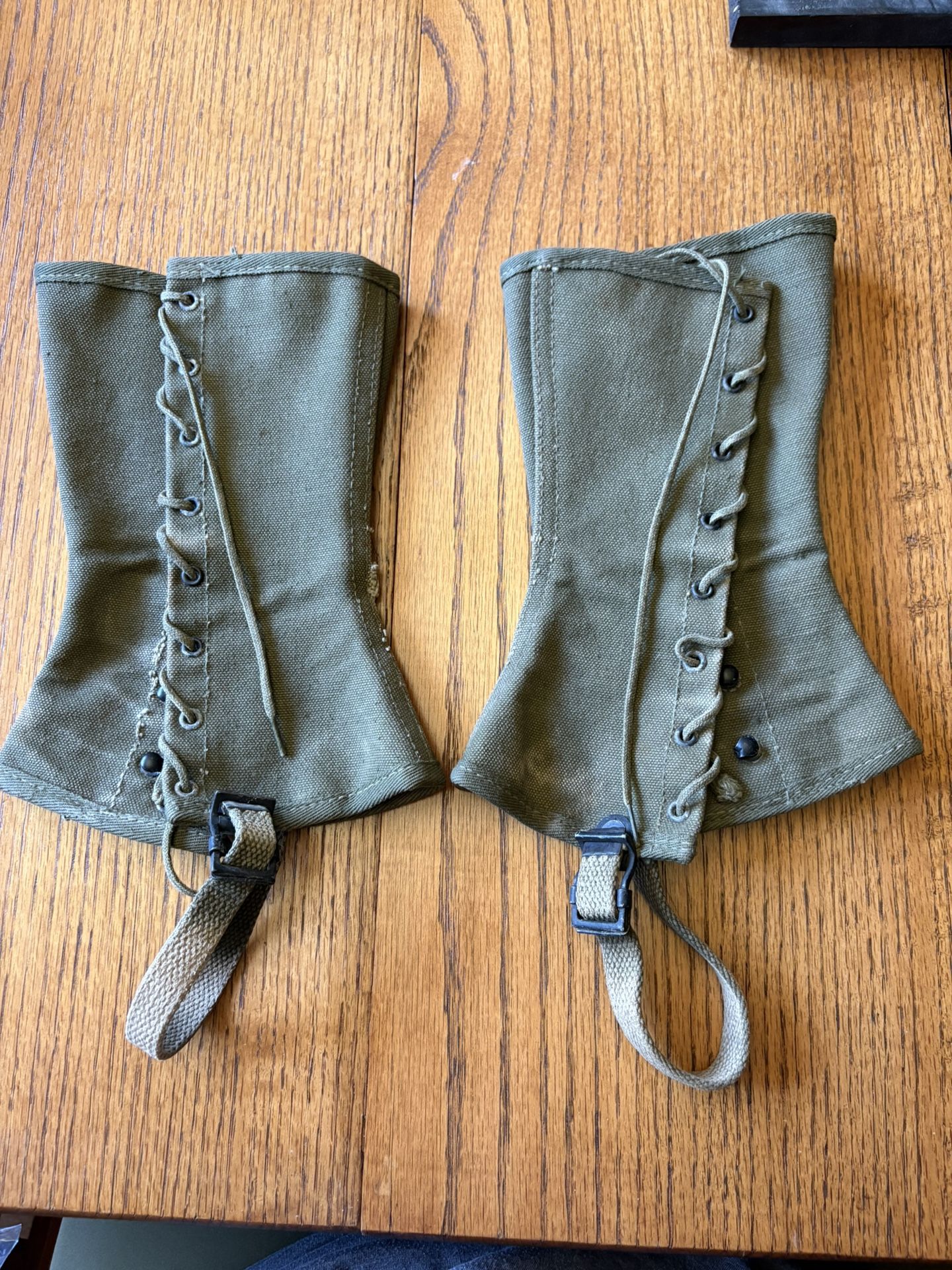 Vintage US Military Leggings from 1923 with Original Laces