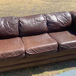 Leather Couch  FREE