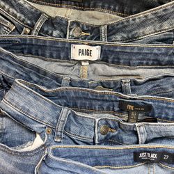 Designer jean Lot! Page/ Frye/Silvers  Size 4/5's