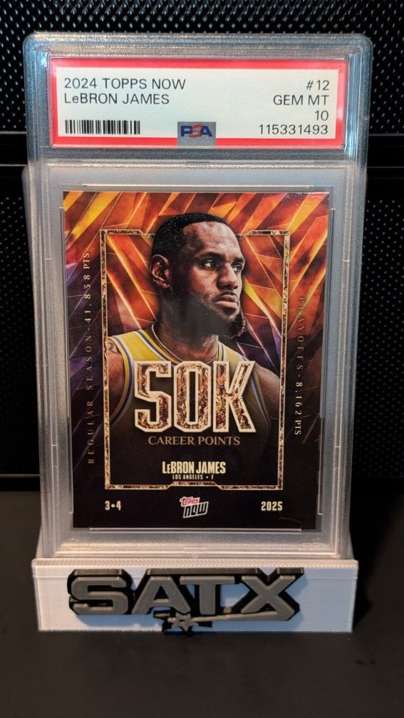 LeBron 👑James 50k Points PSA 10