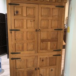 Wood Armoire 