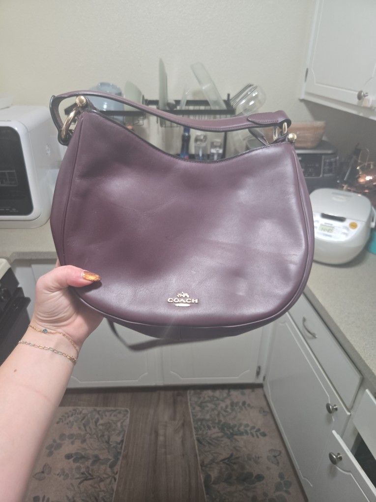Coach Deep Plum Hobo Bag