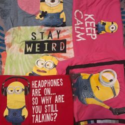 Minion Shirt Sizes Medium And Large