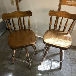 Barstools Swivel Chairs Set