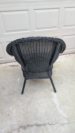 Black Wicker Chair