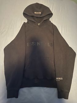 Fear of God Essentials Hoodie Black Reflective