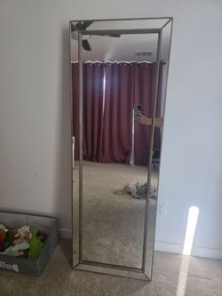 Dressing mirror and jewelry cabinet