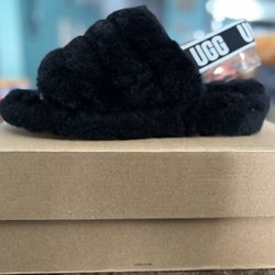 Ugg Slides Black, Size 8 Women 