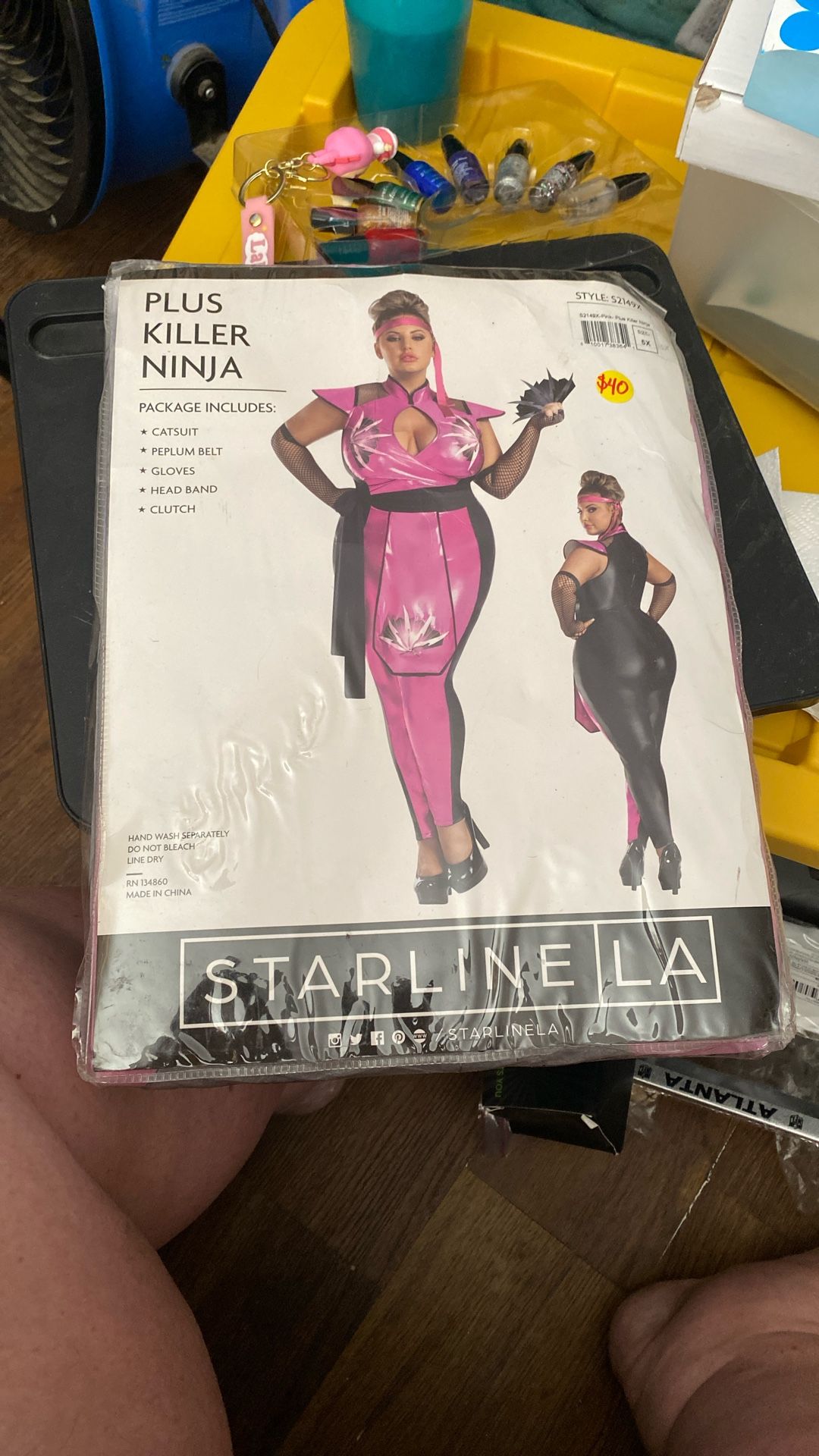 PLUS SIZE SEXY KILLER NINJA COSTUME 5X
